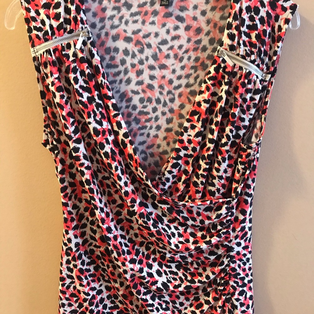 Nine West leopard blouse